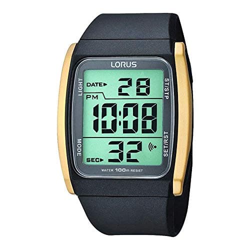 Image of Lorus R2302HX-9 R2302HX9 Unisex Watch, Rubber Strap, Black