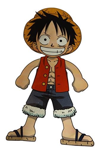 Image of Fat-catz-copy-catz Large Monkey D Luffy One Piece smooth iron on heat transfer clothes patch for T-shirts 19cm