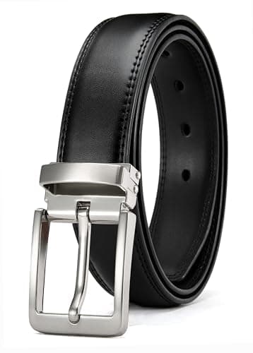 Image of CHAOREN Leather Belts for Men - Mens Belts Leather 1 1/4" for Suits - Perfect for Dress Shoes with Removable Buckle