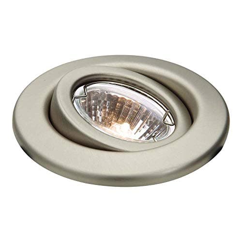 Image of Knightsbridge - IP20 12V 50W max. L/V Brushed Chrome Gimbal Downlight