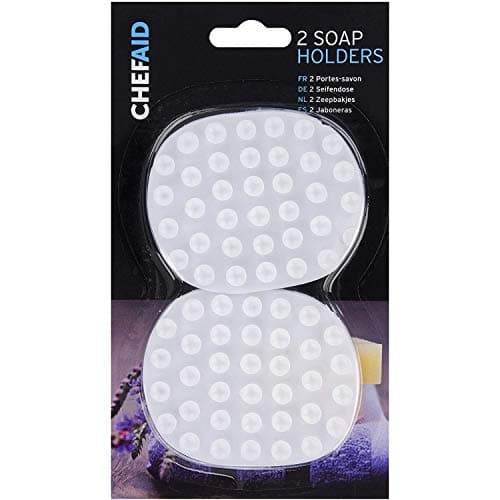 Image of Chef Aid White Plastic Soap Holders