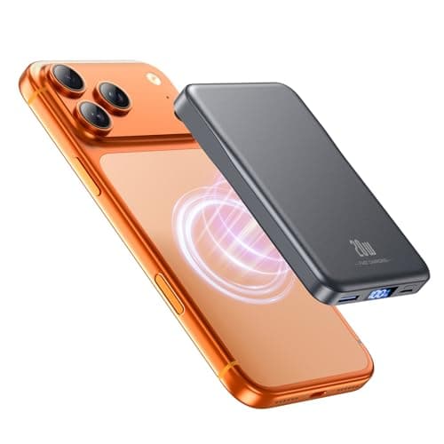 Image of For Magsafe Power Bank, 10000mAh Wireless Portable Charger, Magnetic Power Bank Battery Pack with 20W PD USB-C Fast Charging, Travel Essential Charger Compatible with iPhone 17/16/15/14/13/12, Gray