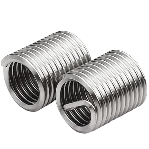 Image of M2 x 0.4mm x 2.5D Helicoil Wire Inner Thread Inserts, Coiled Wire Helical Screws, 304 Stainless Steel, Metric, 120Pcs