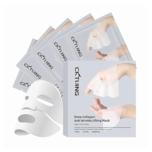 Image of Night Wrapping Deep Collagen Overnight Mask Facial Lifting Korean Skin Care Anti Wrinkle Bio Collagen Face Mask (5 Pcs)