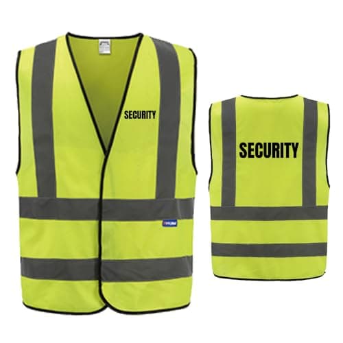 Image of AYKRM Hi Vis Vest for High Visibility - Yellow Reflective Safety Waistcoat, Size XL for Enhanced Security