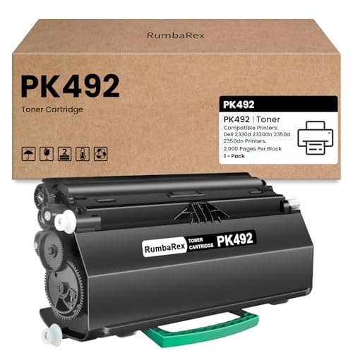 Image of PK492 Toner Cartridge Replacement for Dell PK492 Toner Cartridge for 2330d 2330dn 2350d 2350dn Printer Toner 1-Pack Black