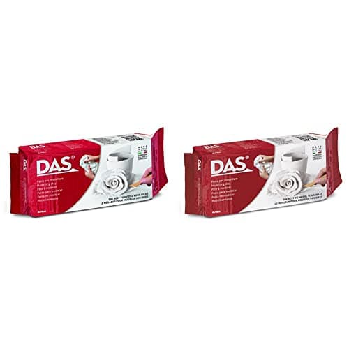 Image of DAS White 500 g Air Drying Modelling Clay & White 1 kg Air Drying Modelling Clay