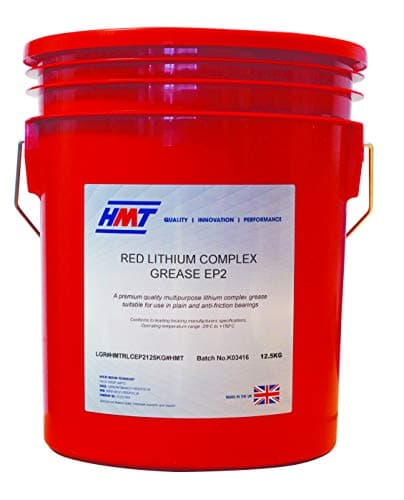 Image of HMT Red Lithium Complex Grease EP2 – 12.5kg Plastic Keg | Premium NLGI 2 High Temperature EP Grease for Bearings & Machinery | Anti-Wear, Corrosion Resistant, Water Resistant Multipurpose Industrial