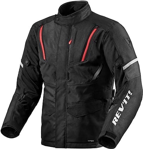 Image of REVIT Men's Move H20 Jacket Black RIGO Red Size XL