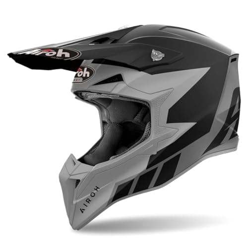 Image of AIROH motocross helmet Wraaap grey WRR35 size XL