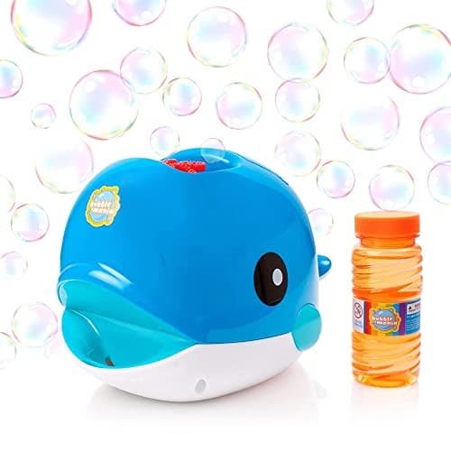 Image of Bubble Mania Bubble Machine - Bubble Blower Whale For Kids - Automatic Bubble Maker Machine