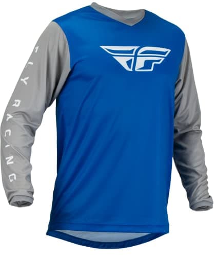 Image of Fly Racing 2023 F-16 Adult Jersey (Blue/Grey, M)