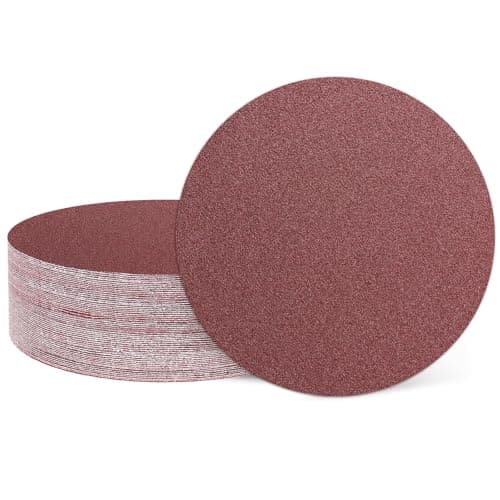 Image of sourcing map 10 Pcs 150mm 6 Inch Sanding Disc 80 Grit Hook and Loop Sandpaper Random Orbital Sander Pads for Woodworking Automotive Metal