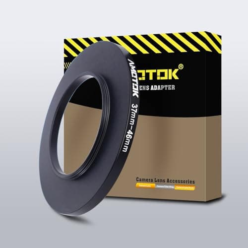 Image of 37mm Lens to 46mm Camera Lens Adapter,37mm to 46mm Filter Step up Ring Adapter Ring,Compatible All 46mm Filter Accessory