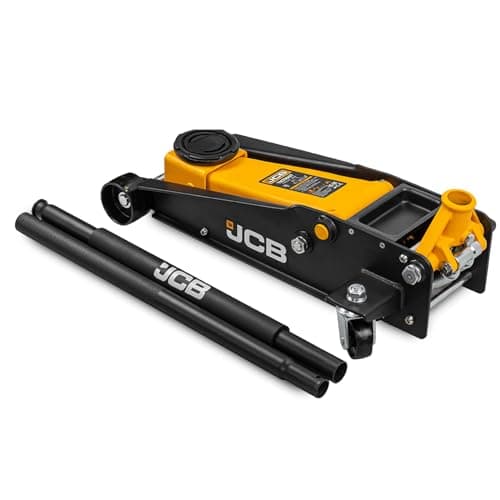 Image of JCB 3 Tonne Double-Pump Hydraulic Automotive Trolley Jack | 3 Year Warranty