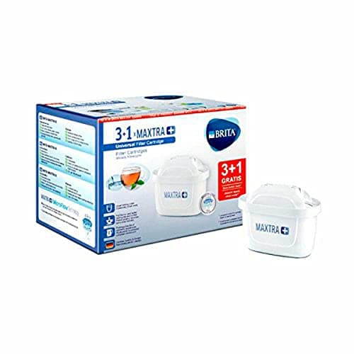 Image of BRITA MAXTRA+ Pack of 3+1 Water Filter Cartridges, Refills Compatible with Brita Pitchers That Reduce Lime and Chlorine