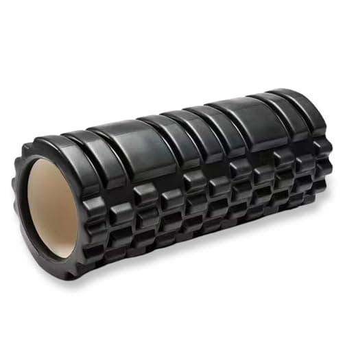 Image of Foam Roller for Deep Tissue Muscle Massage | Fitness Gym Physio | Massage Roller for Legs, Back and Arms | Trigger Point Muscles Therapy | Lightweight | 33x14cm (Black)