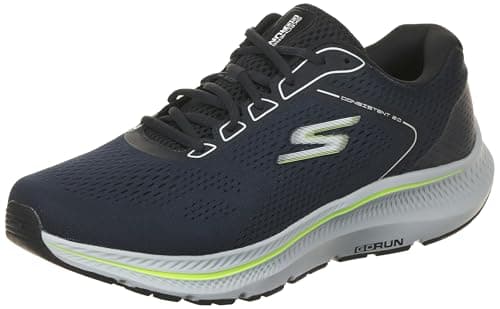 Image of Skechers Men's Go Run Consistent 2.0 Mile Marker Sneaker, Navy Textile/Synthetic, 9.5 UK