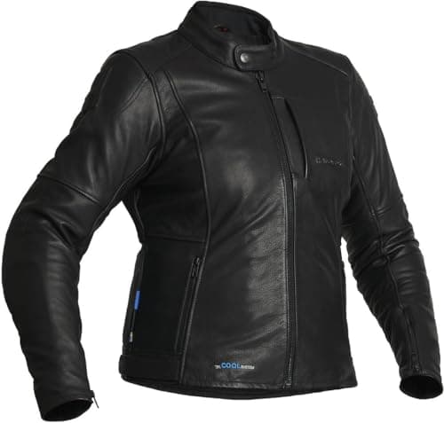 Image of Halvarssons Vitsand waterproof Ladies Motorcycle Leather Jacket, black, 40