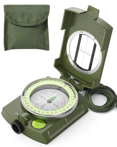 Image of Compass, Sportneer Waterproof Shockproof Hiking Military Navigation Compasses with Carrying Bag for Hiking Camping Climbing Biking Exploring Geology Outdoor Activities