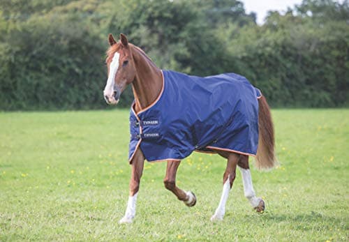 Image of Shires Typhoon 100g Lightweight Horse/Pony Turnout Rug in Navy 7'0" / 84", Navy