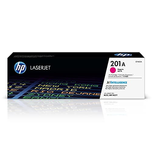 Image of HP CF403A 201A Original LaserJet Toner Cartridge, Magenta, Single Pack, Standard