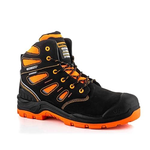 Image of Buckler BVIZ2 S3 Safety Boots | Hi-Visibility Work Boots | Waterproof Leather | Metal Free | Composite Toe | Anti-Penetration Midsole | SRC Slip-Resistant Outsole | S3 HRO WRU Rated Safety Footwear