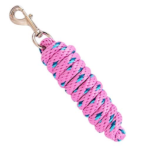 Image of Merauno Lead Rope for Horse, 200 cm, Pink with Carabiner Hook