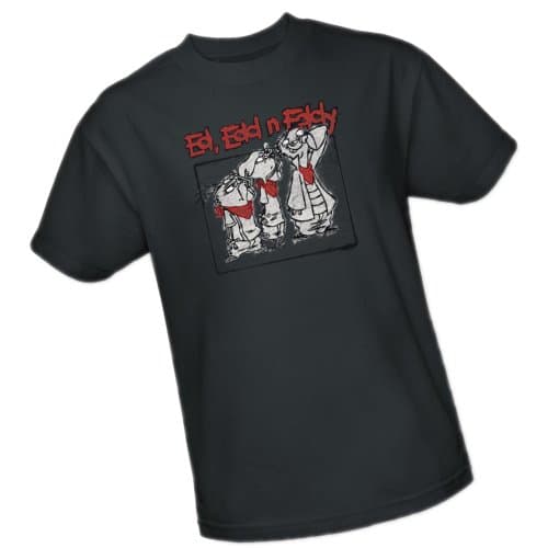 Image of Cartoon Network Stand by Me - Ed, EDD & Eddy Adult T-Shirt - gray - S