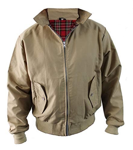 Image of SKYTEX UK Harrington Jacket Classic/Retro/Mod/Scooter, 5 colours, sizes S - 5XL (XL, Taupe)