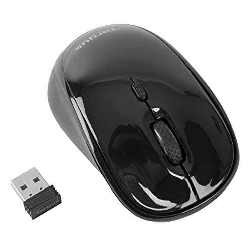 Image of Targus Wireless USB Laptop Blue Trace Mouse with Dual-purpose Design and Ergonomic Shape, Black (AMW50EU)