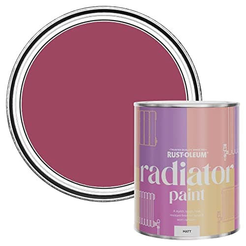 Image of Rust-Oleum Pink Radiator Paint in Matt Finish - Raspberry Ripple 750ml