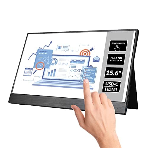 Image of Electriq Portable Touch Screen Monitor 15.6" Full HD And HDR With 2 Speakers