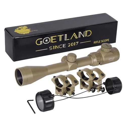 Image of Goetland Air Rifle Scope 3-9x40 EG Red Green Illuminated Crosshair SFP Mounts for Air Gun Airsoft Crossbow Hunting Tactical