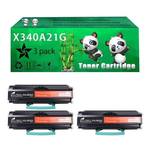 Image of Replacement X340A21G Toner Cartridge Compatible for Lexmark X340 MFP X342 MFP X342n MFP Printers, Up to 6000 Pages, Vivid Colors, Contains Chip (3 Pack Black)