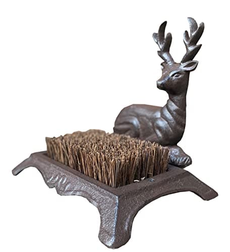 Image of Selections Cast Iron Stag Design Vintage Style Boot Shoe Brush