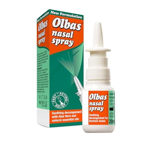 Image of Olbas Nasal Spray - Fast Acting Relief - Soothing Decongrestant For Blocked Noses - 20ml