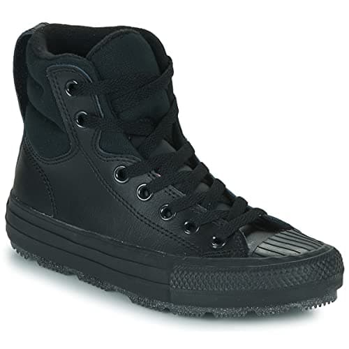 Image of CONVERSE Chuck Taylor All Star Berkshire Boot Leather Sneaker, Black Black Iron Grey, 3.5 UK