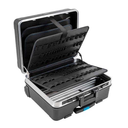 Image of B&W International GmbH GO mobile tool case with tool retention loops (ABS case, volume 36 l, 48 x 37.5 x 20 cm inner) 120.04/L, tools not included, Black