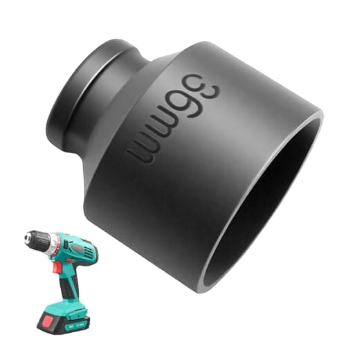 Image of 36mm 1/2" Drive Deep Impact Socket, 6-Point CR-MO Axle Nut Socket Made of Chrome Molybdenum Steel, Heavy Duty Black Phosphate Finish, Compatible with Impact Wrench, Ratchet or Breaker Bar for Automoti