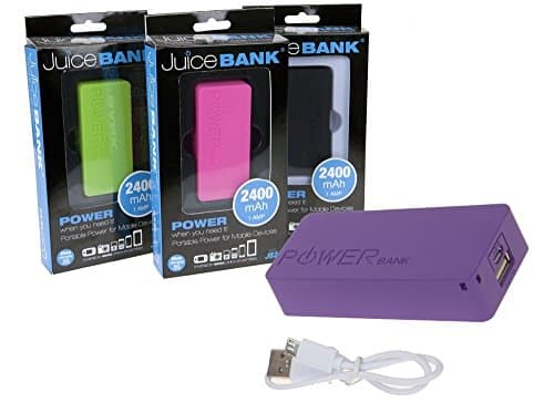 Image of PMS JUICE BANK PHONE CHARGER 1xAMP 2400MAH IN PTD WINDOW BOX