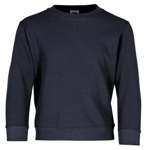 Image of Fruit of the Loom Kids Unisex Classic 80/20 Set-In Sweatshirt (5-6) (Deep Navy)