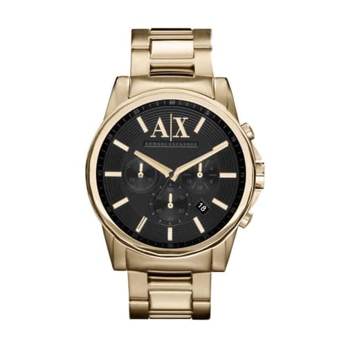 Image of Armani Exchange Watch For Men, Chronograph Movement and 45mm Case Size with Stainless steel, Leather or Silicone strap