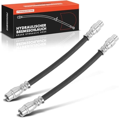 Image of Frankberg 2x Brake Hose Rear 183mm Compatible with Talento Bus 296 NV300 Box X82 Primastar Box X83 Vivaro Estate X83 206 CC 2D Replace# 8200695145