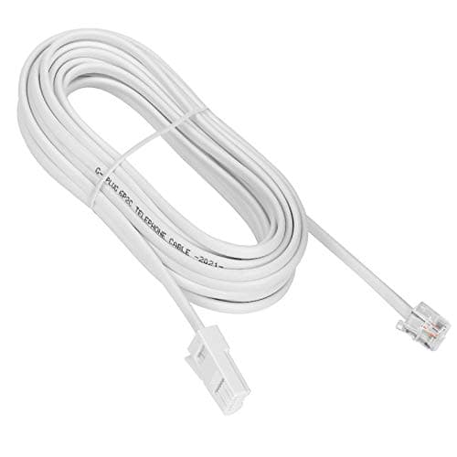 Image of G-PLUG BT to RJ11 Telephone Cable 2m, UK Plug to RJ11 Lead for Landline, Router, Modem, ADSL Broadband, Fax, Sky Box, Virgin Media