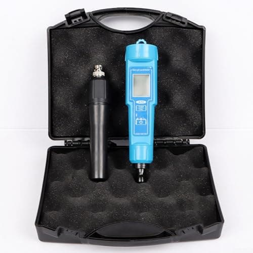 Image of Qualoramall Digital pH Meter and Thermometer Pen with Replaceable Probe for Food Soil Water Meat Lab Testing IP67 Waterproof Automatic Temperature Compensation 0-14 pH