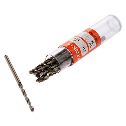 Image of Mtsooning 10-Pack 1.7mm HSS Micro Twist Drill Bits, Titanium Coated, Straight Shank for Precision Drilling in Wood, Plastic, Metal, Model Making & DIY Crafts