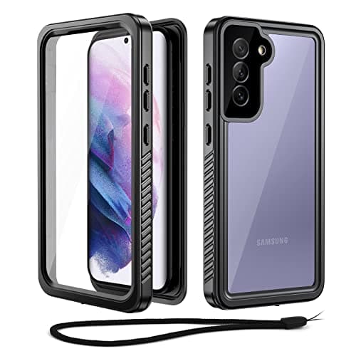 Image of Beeasy Case for Samsung S21 Waterproof IP68 Built-in Screen Protector, Samsung S21 Phone Case Shockproof Full Body Protective, Tough Front and Back Cover for Samsung Galaxy S21 5G 2021 6.2”, Black