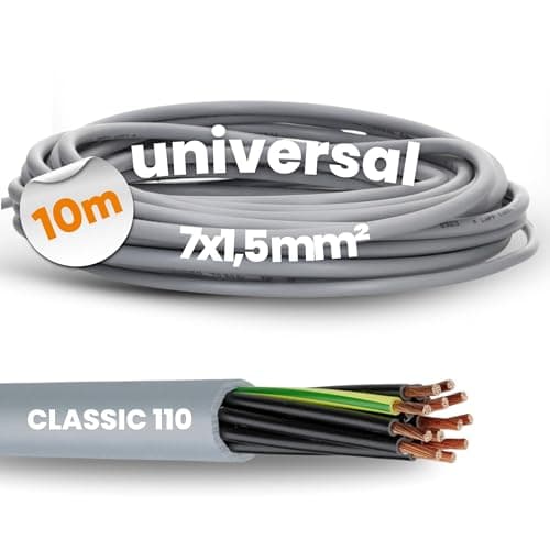 Image of Lapp 1119307 Ölflex Classic 110 PVC 10 Metres Control Cable 7 x 1.5 mm² with Green/Yellow Protective Conductor 7G 1.5 mm² – 7 Core Control Cable