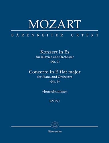 Image of BARENREITER TASCHENPARTITUREN MOZART W.A. - PIANO CONCERTO IN E-FLAT MAJOR 'JEUNEHOMME CONCERTO' (NO. 9) E-FLAT MAJOR KV 271 - STU Classical sheets Pocket score